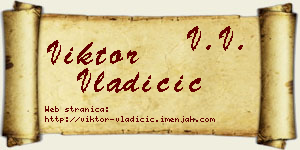 Viktor Vladičić vizit kartica
